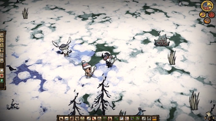 The Ring Thing surrounded by a ring of evil flowers in Don't Starve