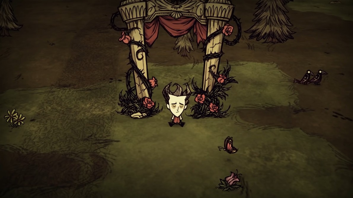 Visual representation of the day-night cycle in Don't Starve Together.