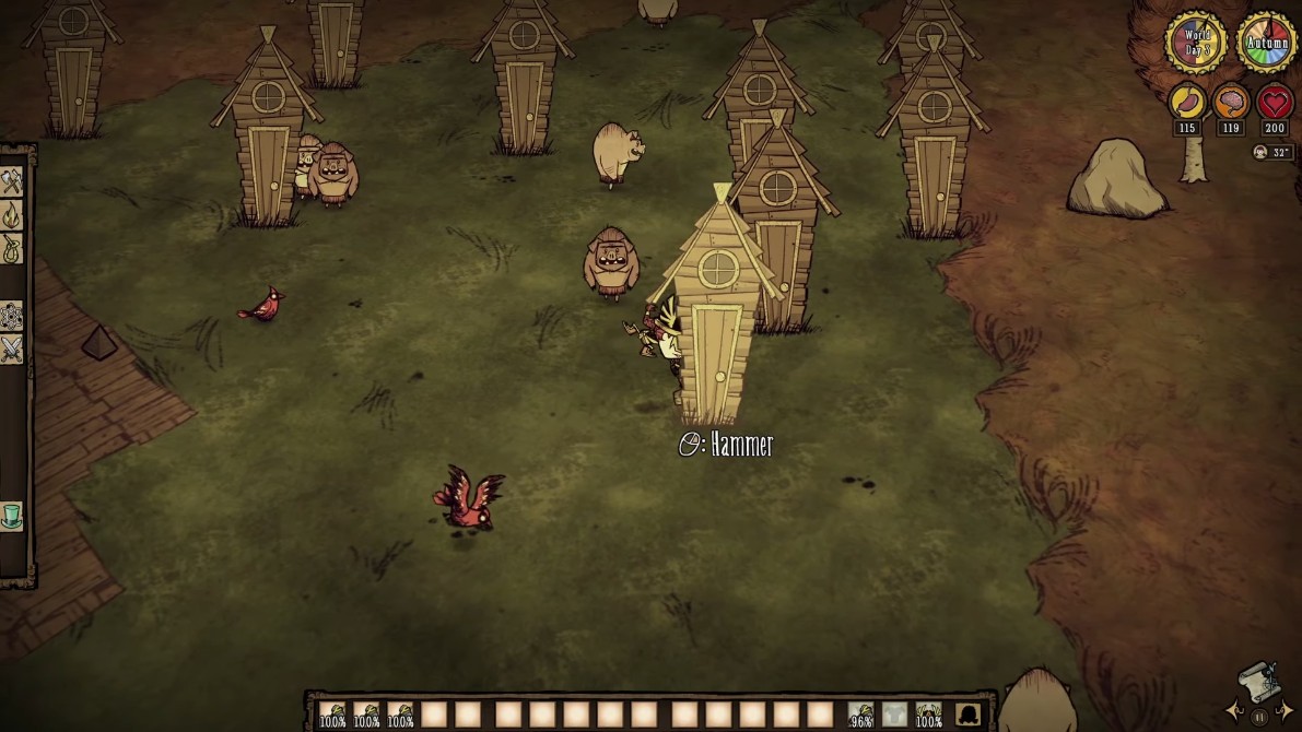 饥荒猪人行为模式示意图