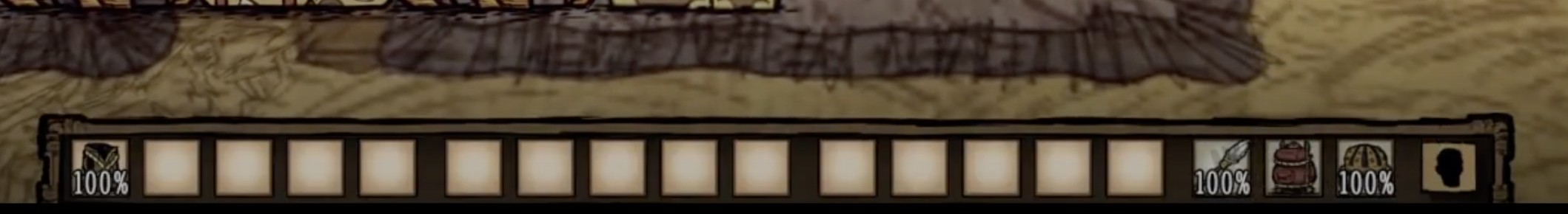 Map layout showing a minimalist base design in Don't Starve.