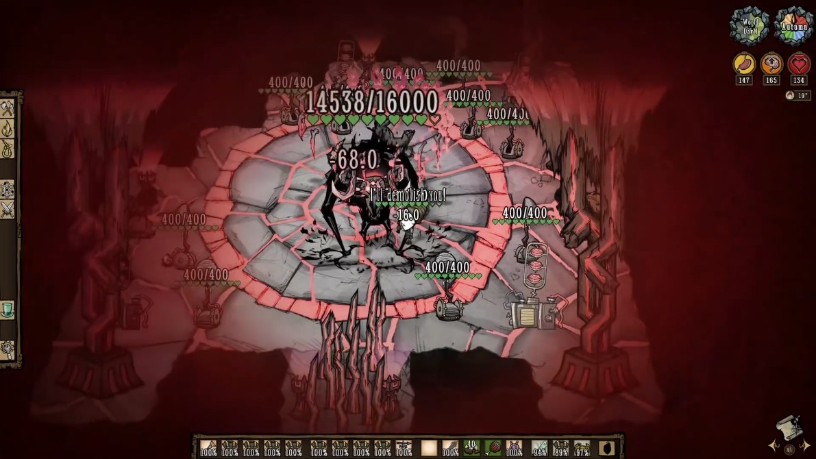 Setup of Winona Catapults for the fight against the Fuelweaver