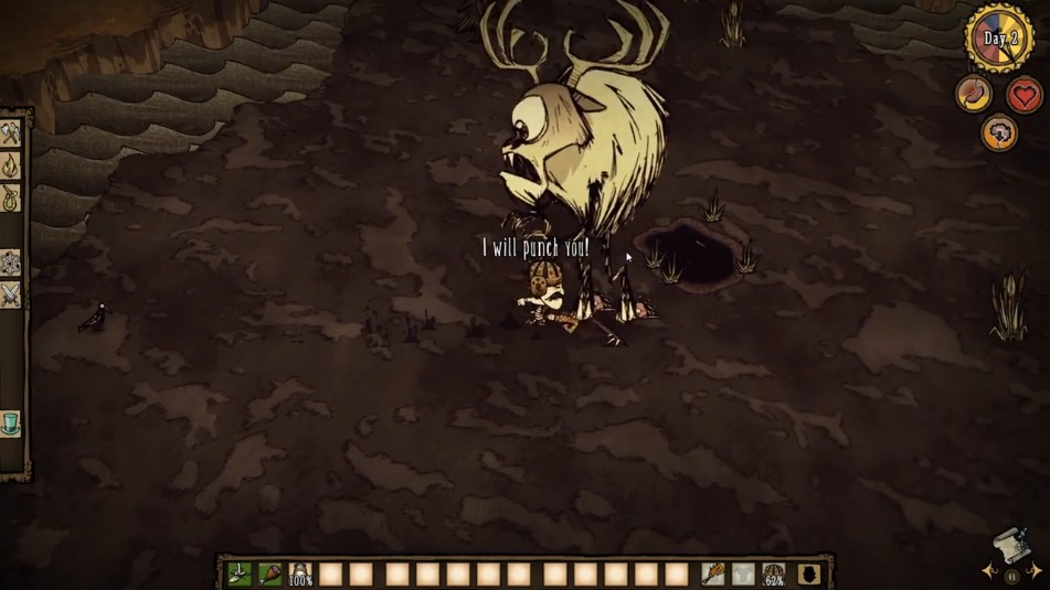 Player character equipped with marble suit and football helmet