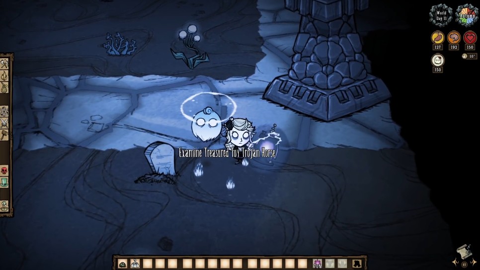 Pipspook showing a pulse indicating the direction of the lost toy